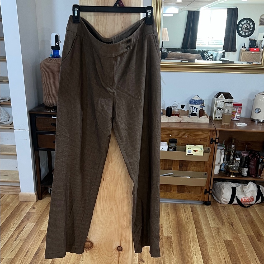 Thalian Men's Dark Brown Chinos